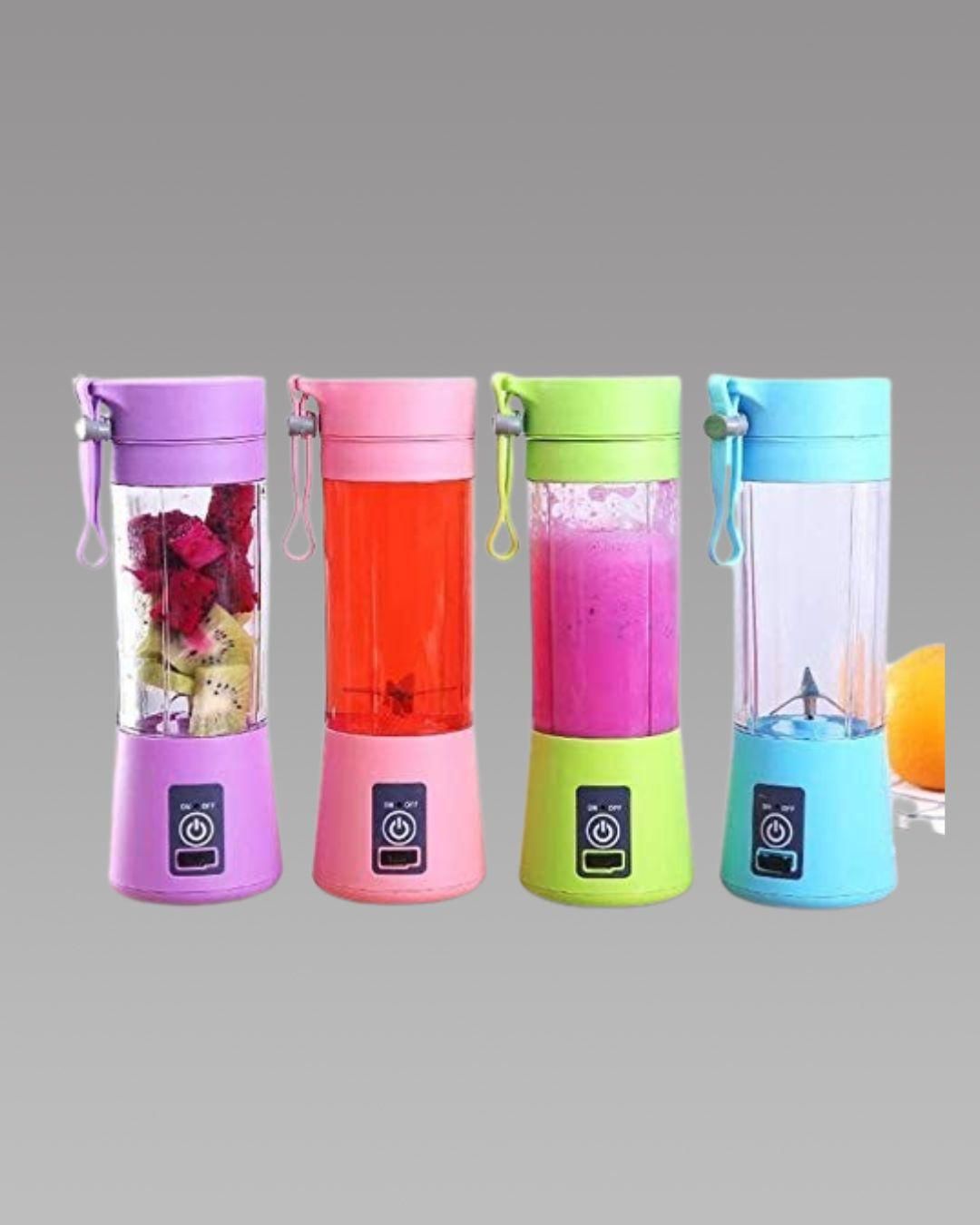 Portable Rechargeable USB Juice Blender – 6 Blade Mini Juicer (380 ml)