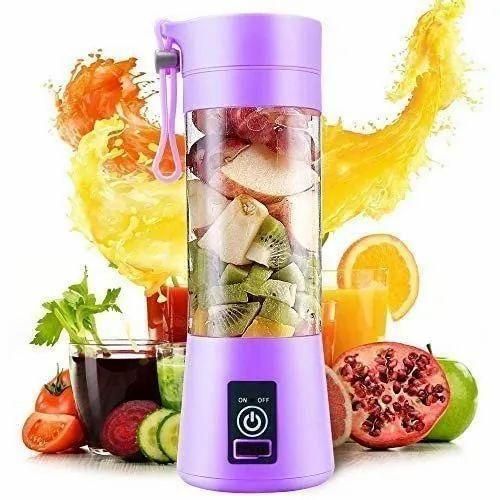 Portable Rechargeable USB Juice Blender – 6 Blade Mini Juicer (380 ml)