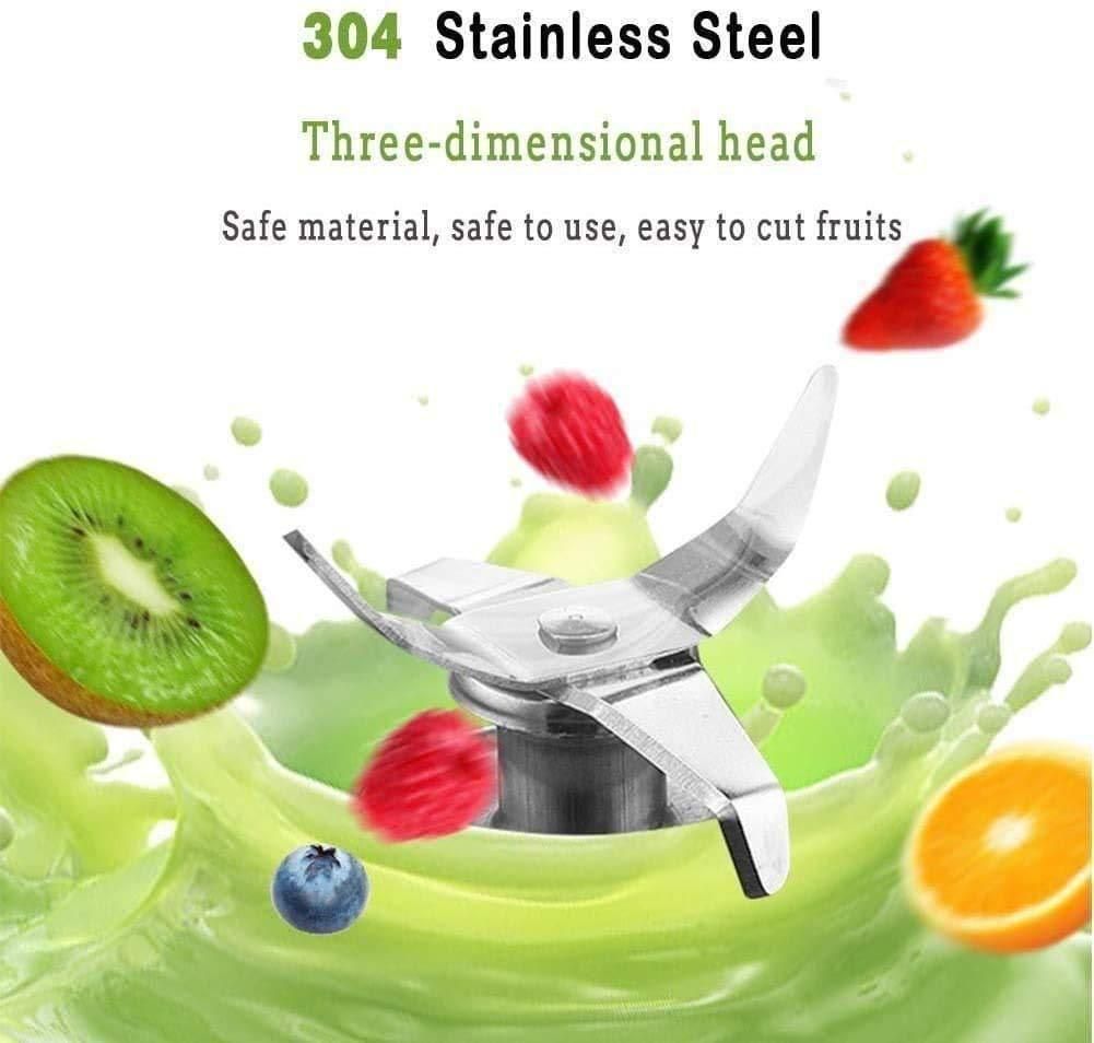 Portable Rechargeable USB Juice Blender – 6 Blade Mini Juicer (380 ml)