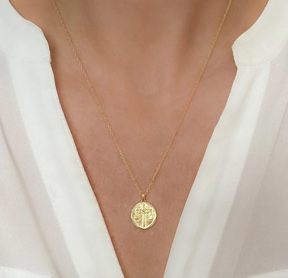 Gold-Plated Zodiac Necklace