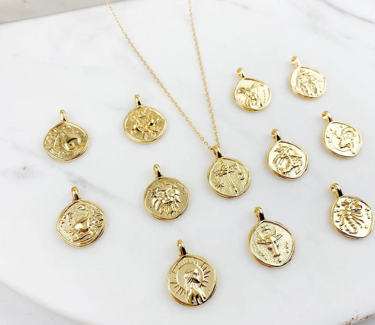 Gold-Plated Zodiac Necklace