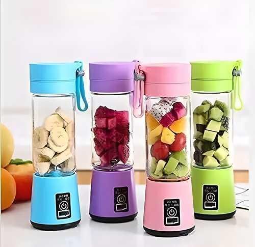 Portable Rechargeable USB Juice Blender – 6 Blade Mini Juicer (380 ml)