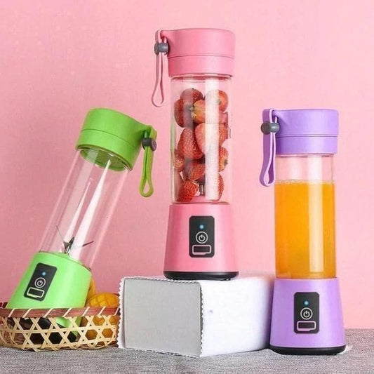 Portable Rechargeable USB Juice Blender – 6 Blade Mini Juicer (380 ml)