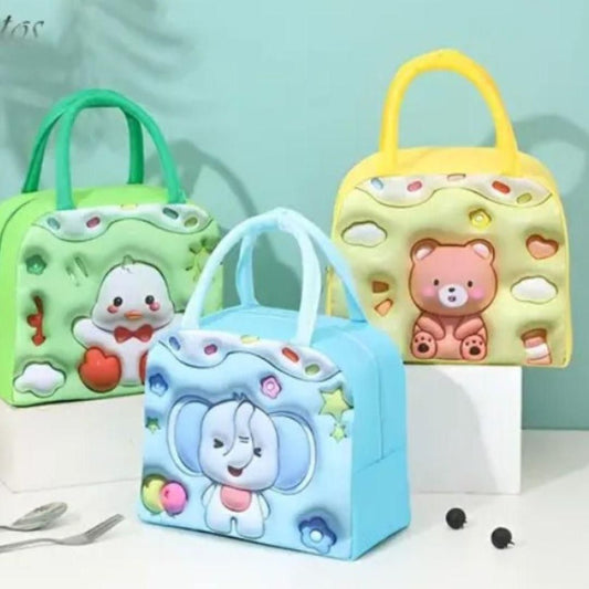 3D Cartoon Kids Lunch Bag – Thermal Insulated | Cute, Lightweight & Durable